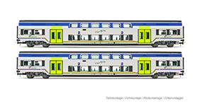 021-HL5057 - H0 - FS Trenitalia, 2-tlg. Ergänzungsset Vivalto in „DPR-Lackierung, Ep. VI
